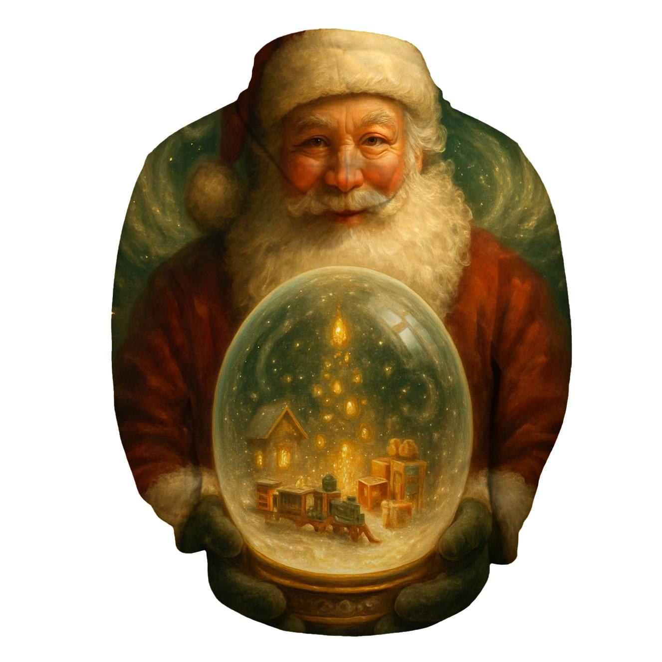 Workshop Snow Globe Master Santa hoodie styles