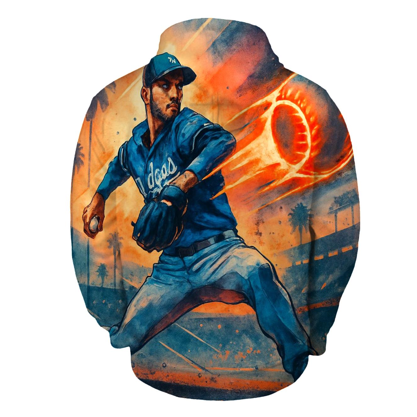 Sunset Seamline Comet Pitch graphic hoodies