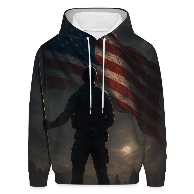 Starlit Sentinel Over The Freedom Ridge custom hoodies