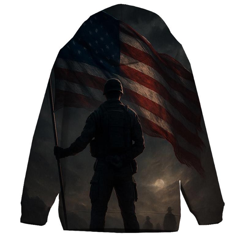 Starlit Sentinel Over The Freedom Ridge custom hoodies