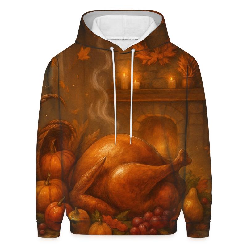 Candlelit Cornucopia Hearth pullover hoodies