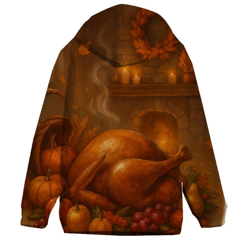 Candlelit Cornucopia Hearth pullover hoodies
