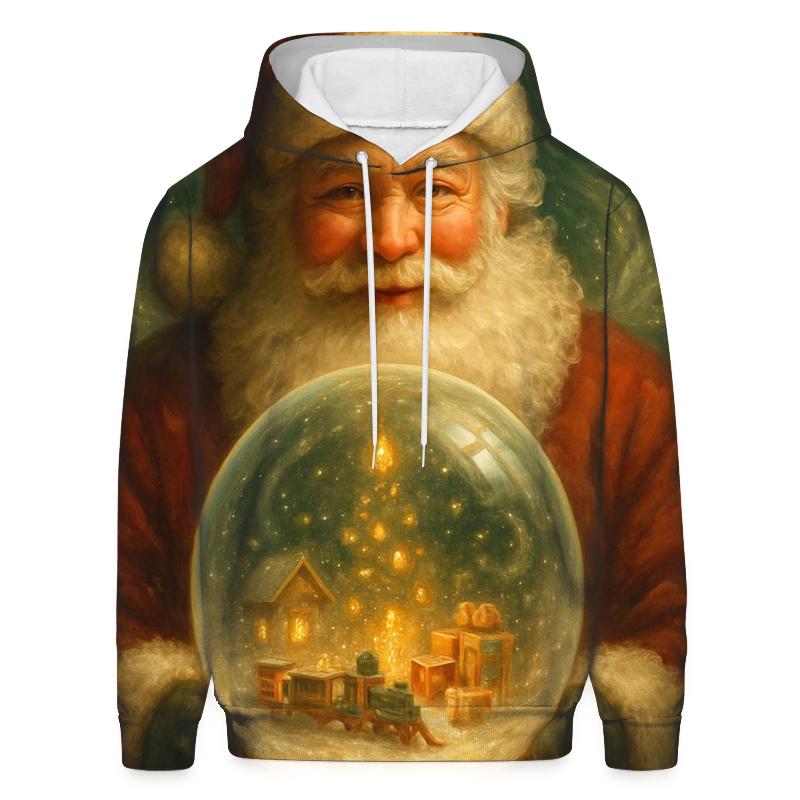 Workshop Snow Globe Master Santa embroidered hoodies