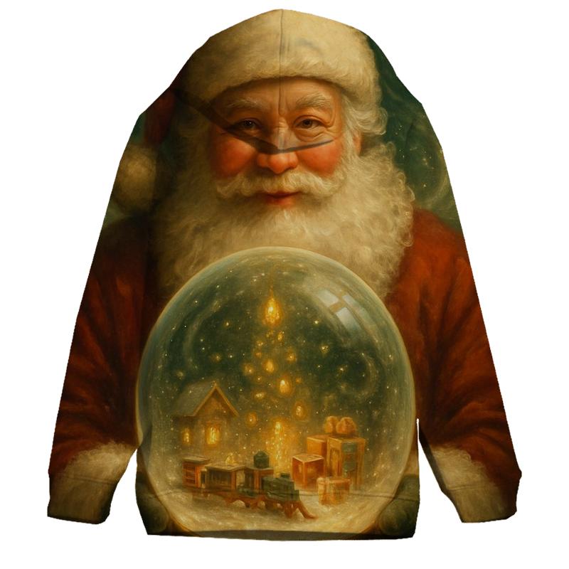 Workshop Snow Globe Master Santa embroidered hoodies