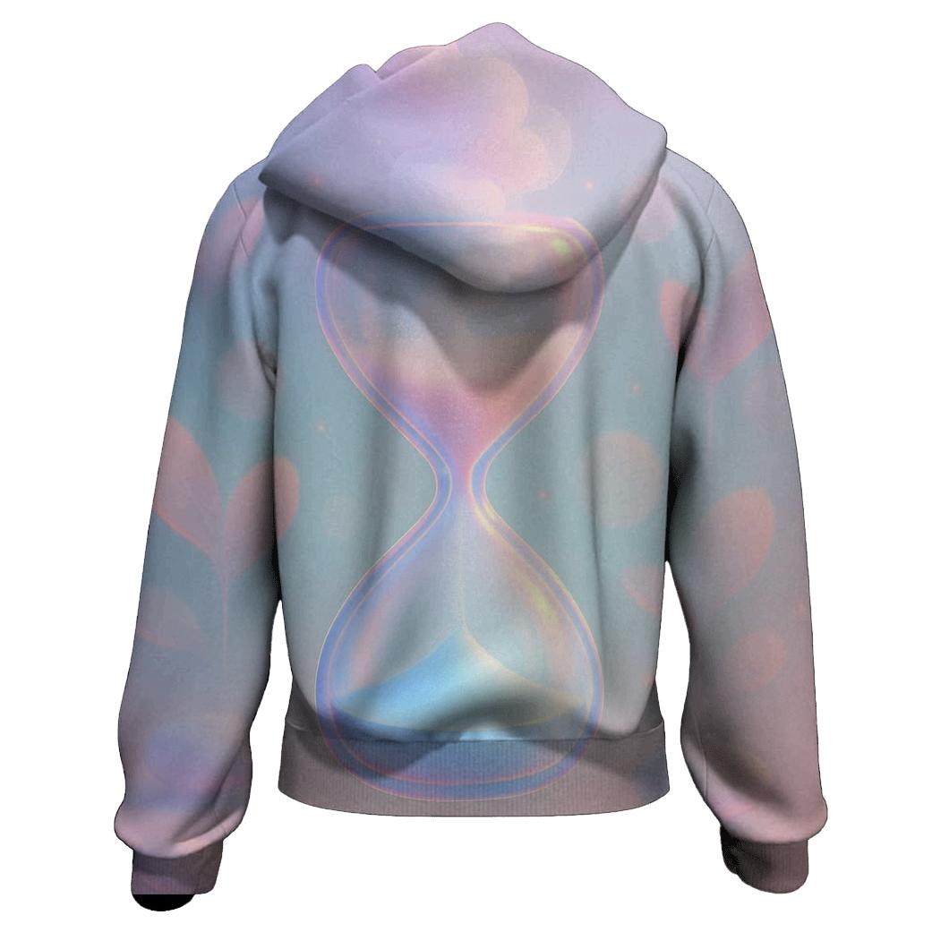 Aurora Sandglass Garden printed hoodies