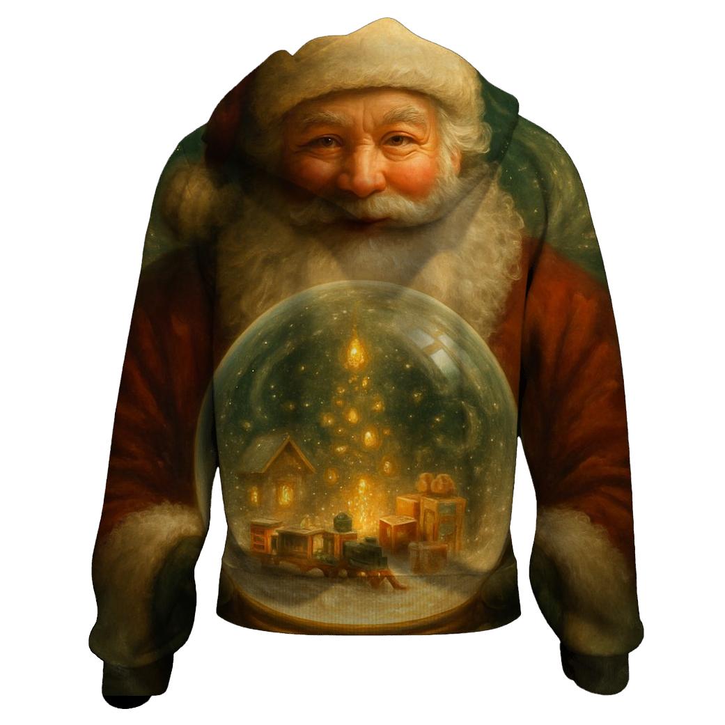 Workshop Snow Globe Master Santa lightweight hoodies