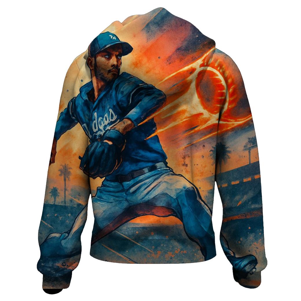 Sunset Seamline Comet Pitch zip-up hoodies