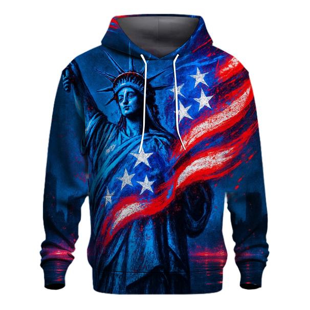 Neon Liberty Surge Flag premium hoodies