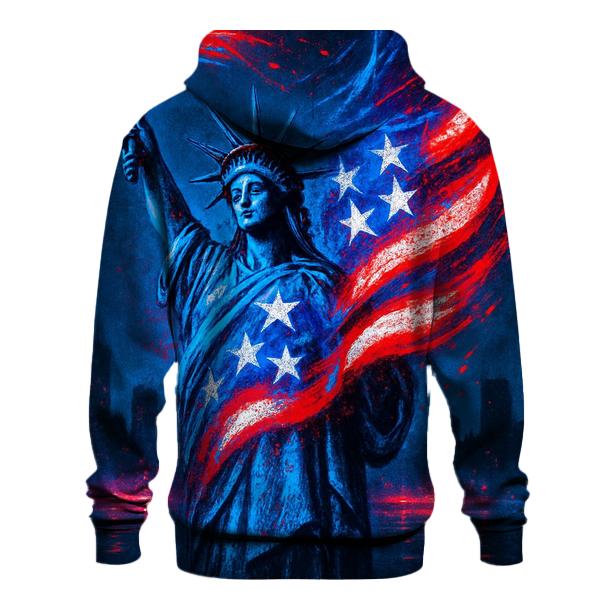 Neon Liberty Surge Flag premium hoodies