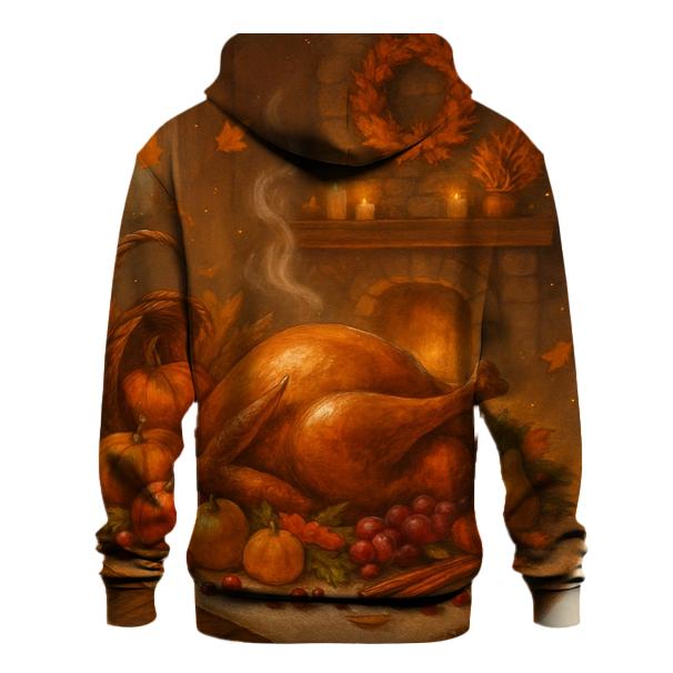 Candlelit Cornucopia Hearth graphic hoodies