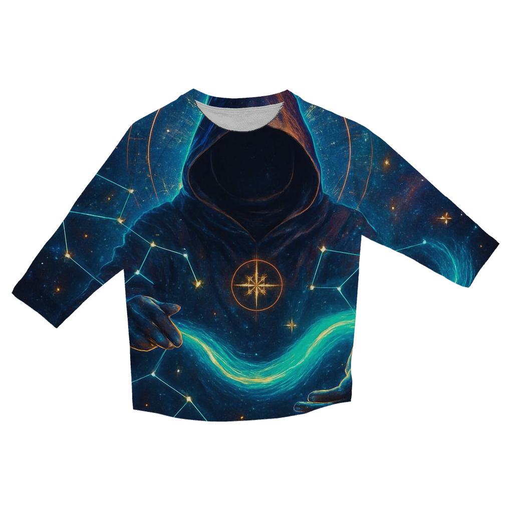 Aurora Loom Of The Star Cartographer printed three quarter sleeve shirts
