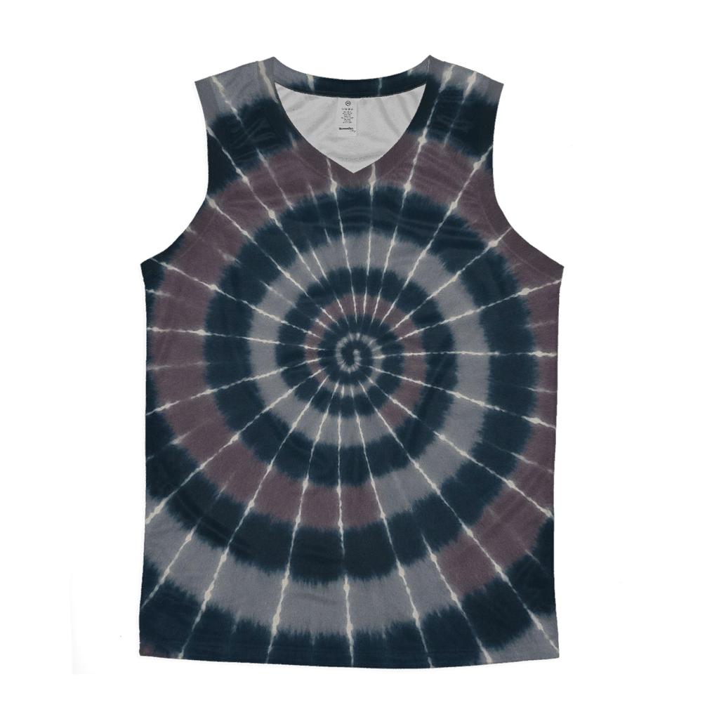 Lunar Eclipse Spiral Overdye trendy fitted tank tops