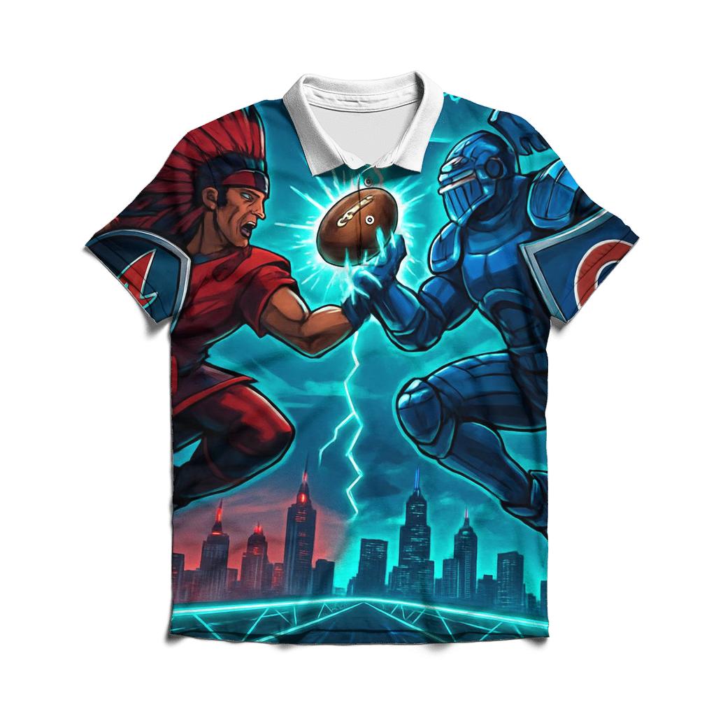 Skybridge Clash Braves Versus Cubs Gridiron classic pique polos