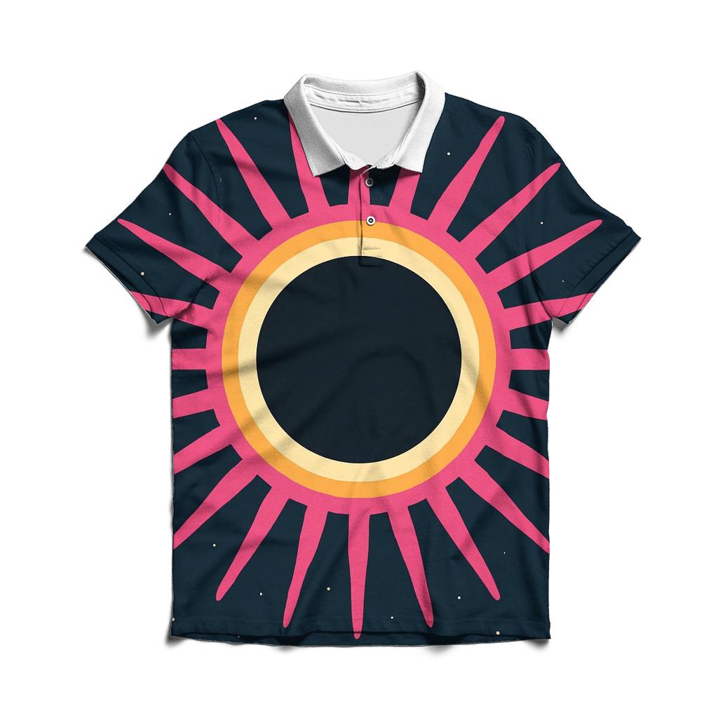 Eclipse Corona Petal Array premium cotton polo shirts