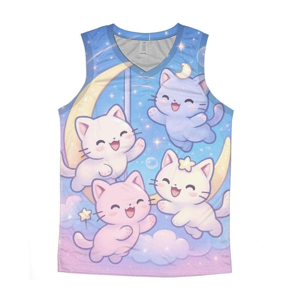 Starlight Carousel Kittens sports performance tank tops