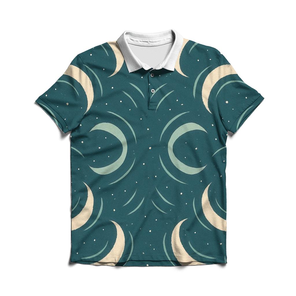 Gravitational Lens Arc Tapestry premium cotton polo shirts
