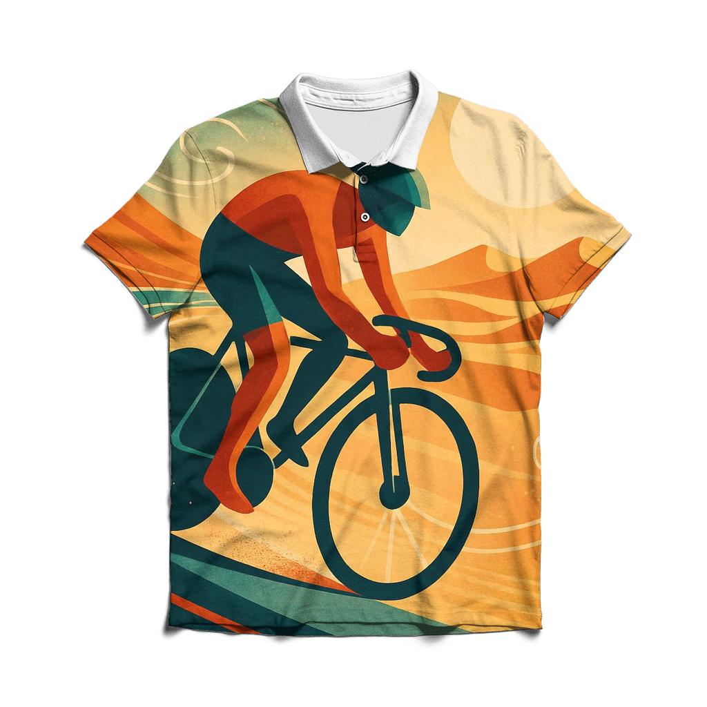 Desert Velodrome Wind Lines classic pique polos