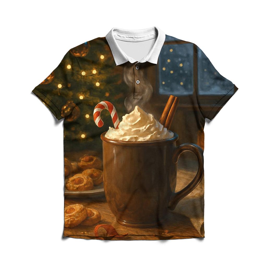Sugarplum Kitchen Hearth With Midnight Tree Glow stylish collar polo tees