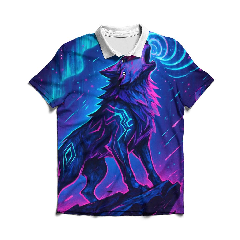 Aurora Circuit Howl stylish collar polo tees