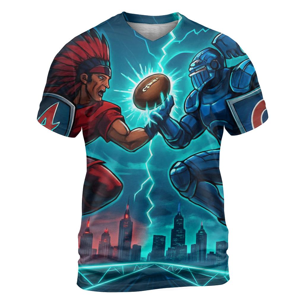 Skybridge Clash Braves Versus Cubs Gridiron designer pattern shirts