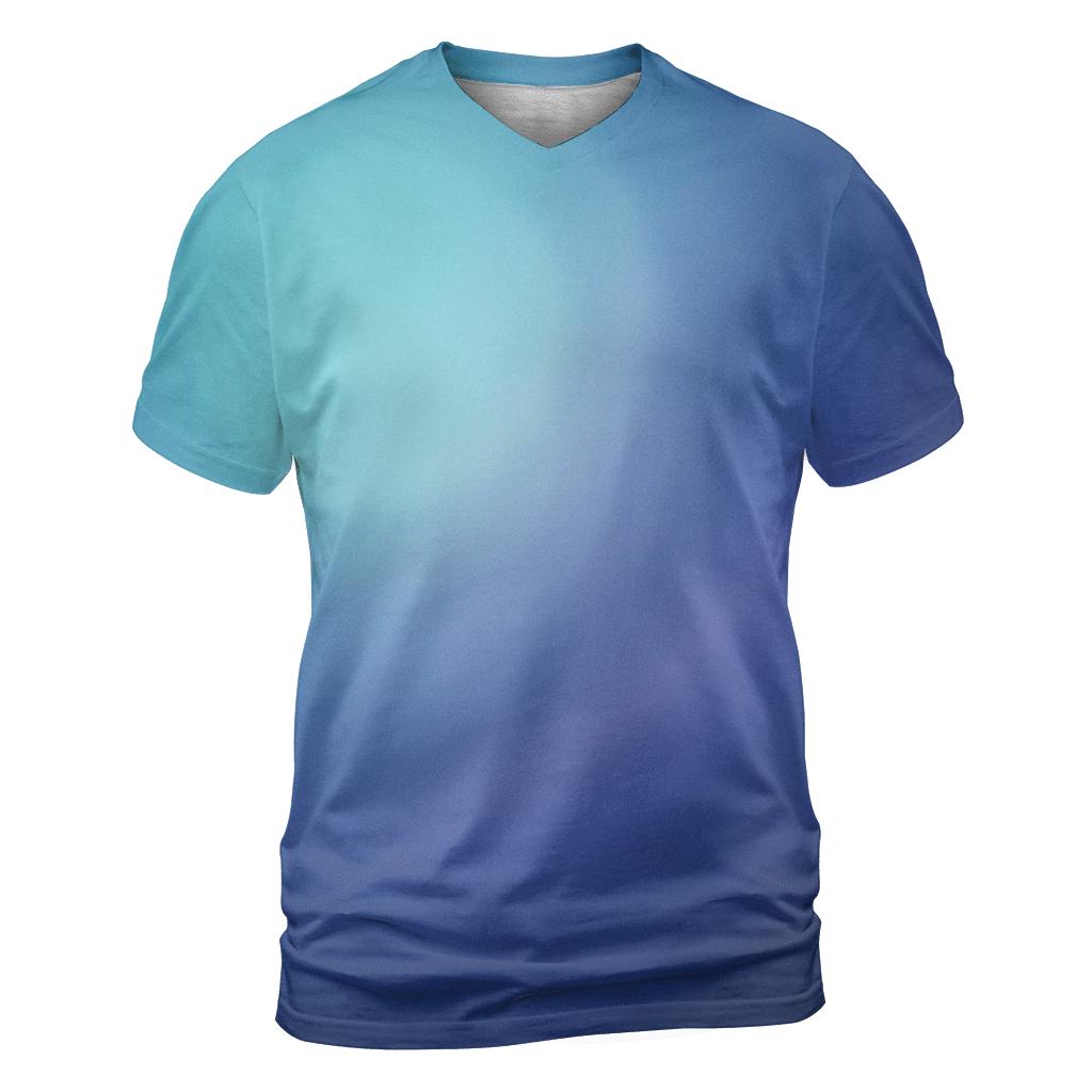Polar Halo Drift Gradient creative print fashion shirts