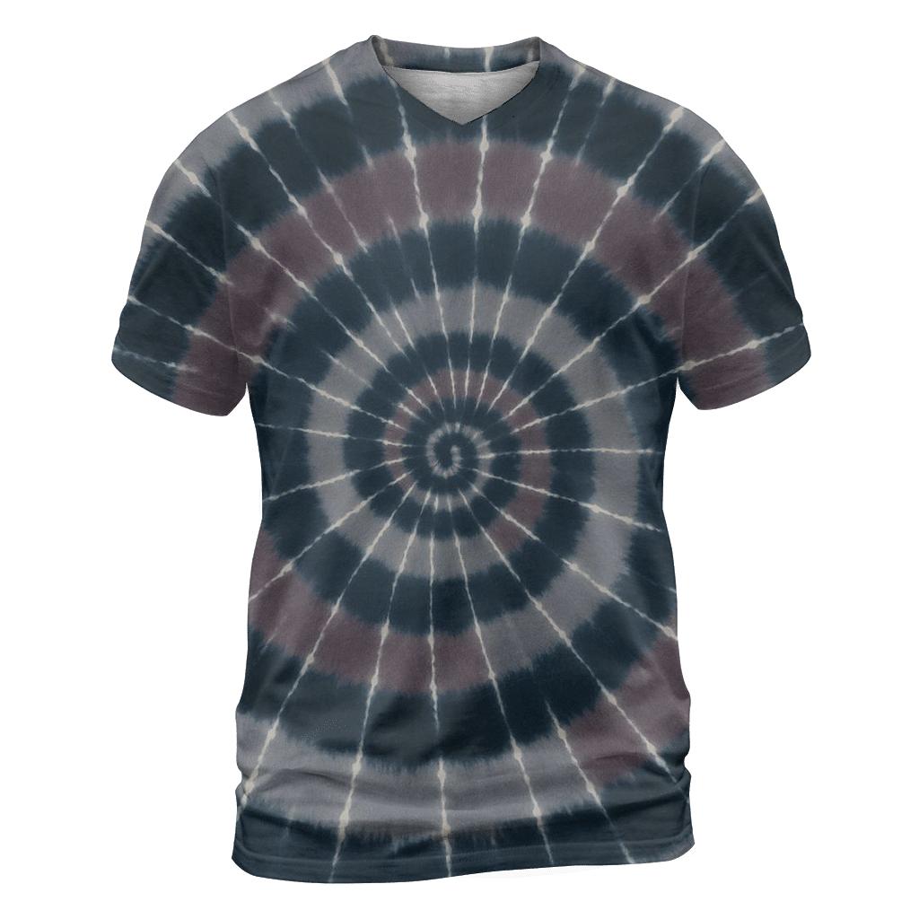 Lunar Eclipse Spiral Overdye trendy printed shirt styles
