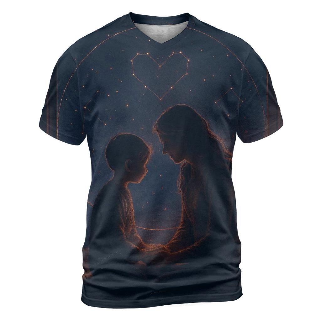 Orbit Of Her Heart creative print fashion shirts
