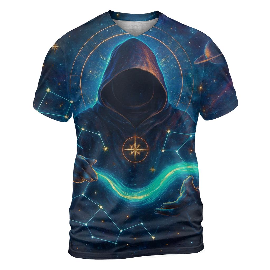 Aurora Loom Of The Star Cartographer creative print fashion shirts