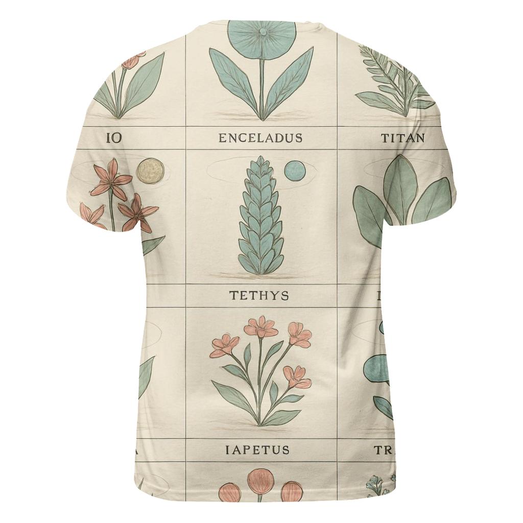 Botanical Atlas Of Distant Moons creative print fashion shirts