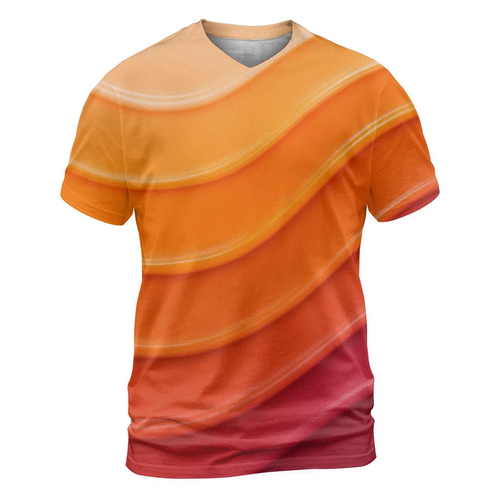 Molten Orchard Gradient Flow creative print fashion shirts