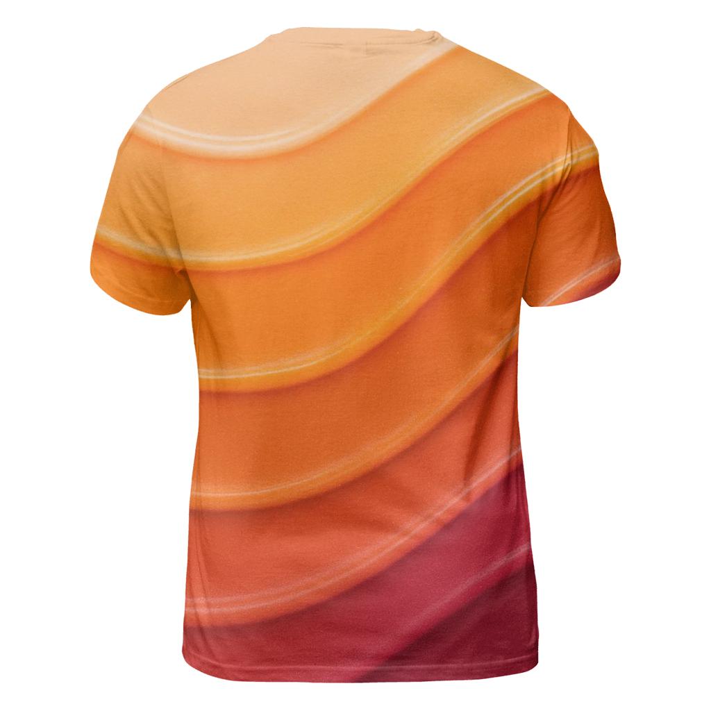 Molten Orchard Gradient Flow creative print fashion shirts