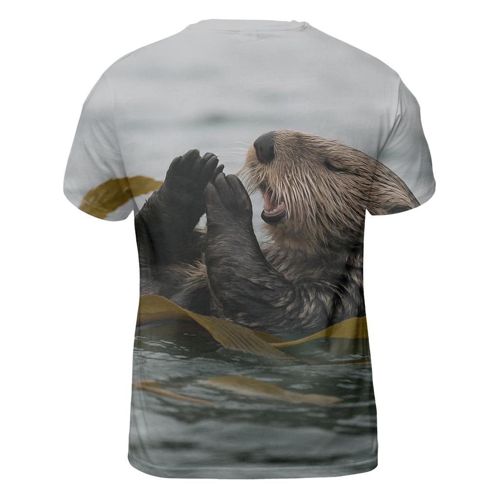 Kelp Forest Pivot Sea Otter trendy printed shirt styles