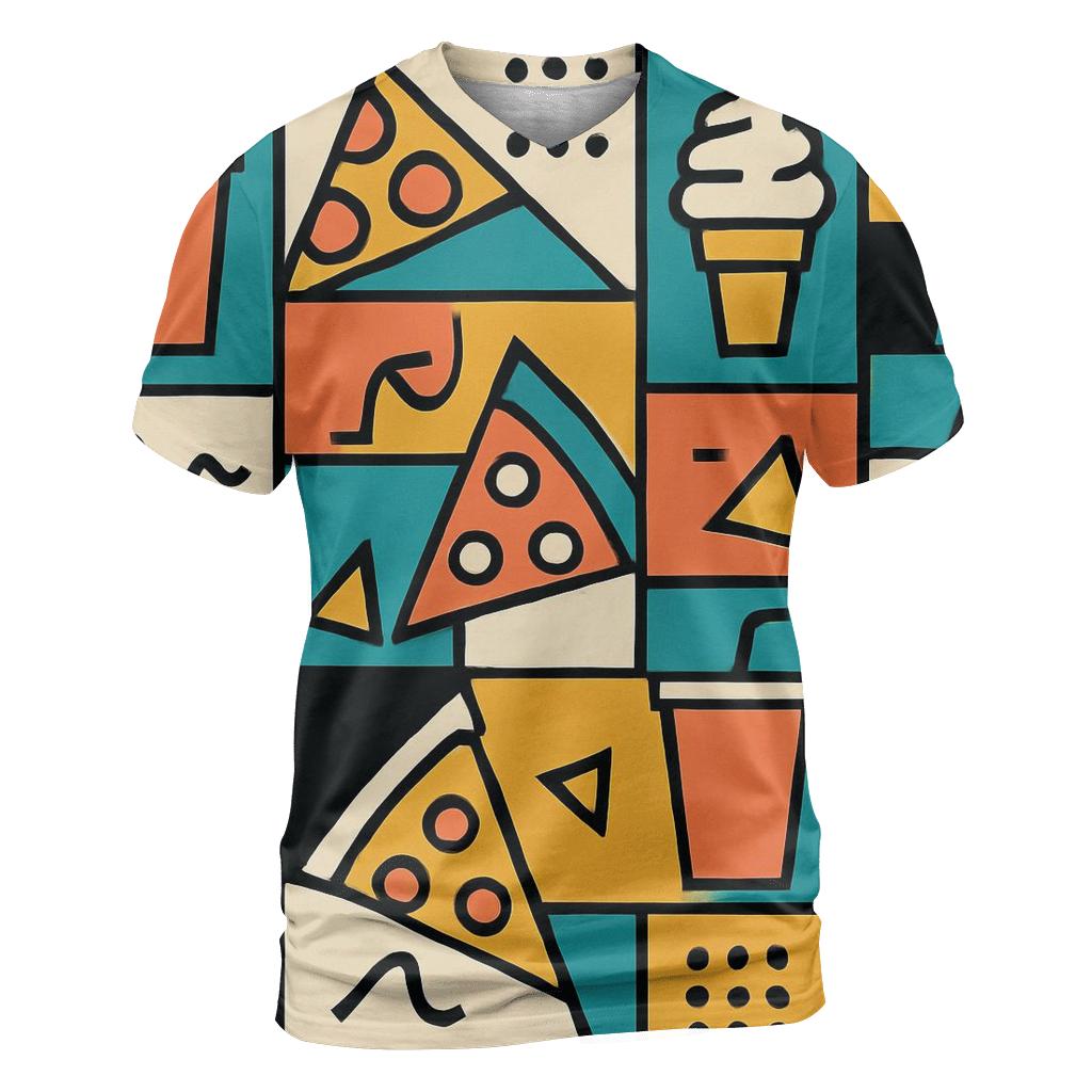 Mall Food Court Memphis Menu custom all-over print shirts