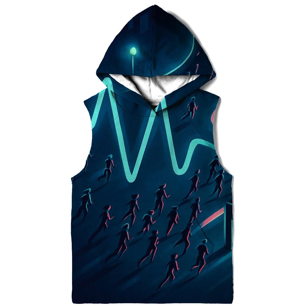 Midnight Marathon Pulse Map lightweight hoodies