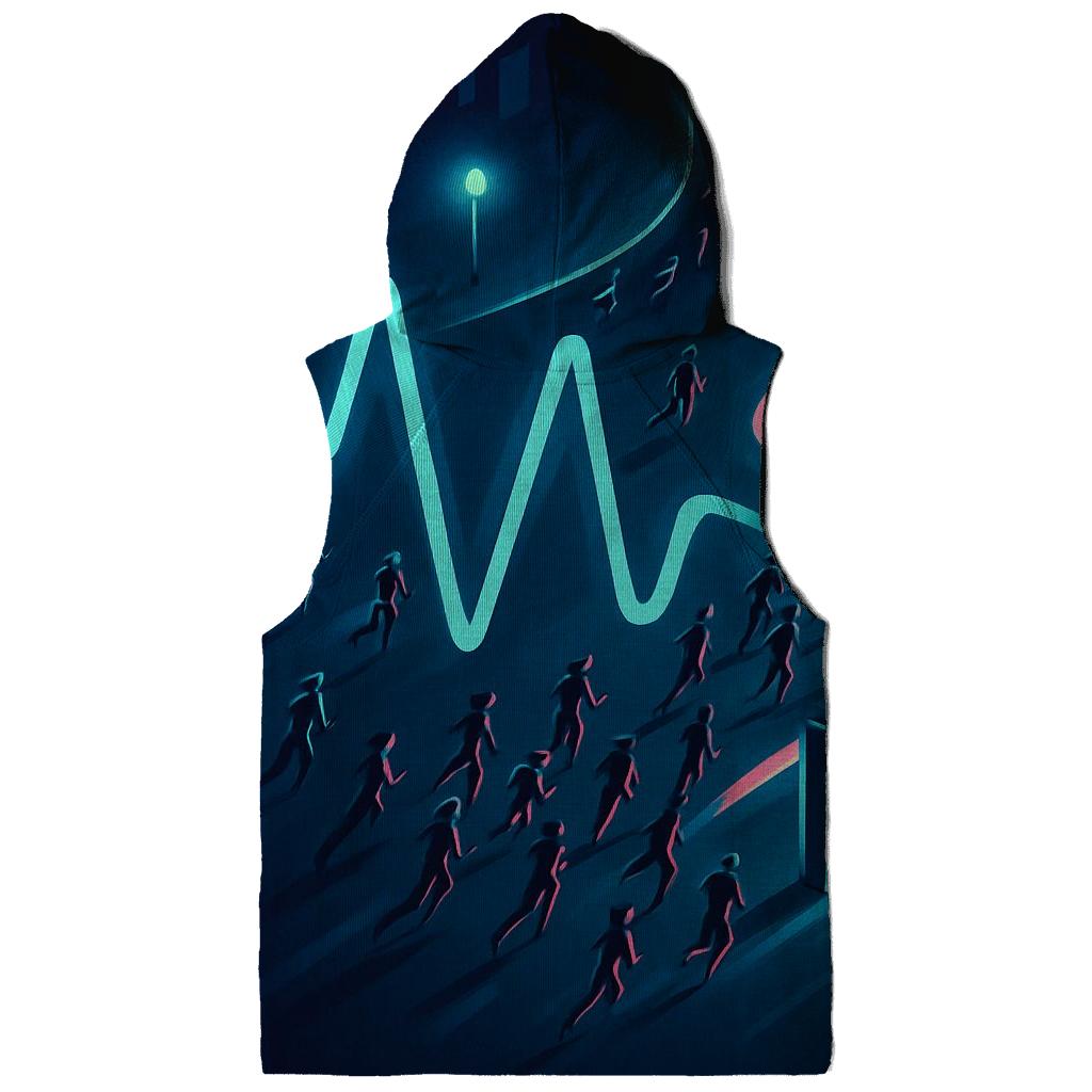 Midnight Marathon Pulse Map lightweight hoodies