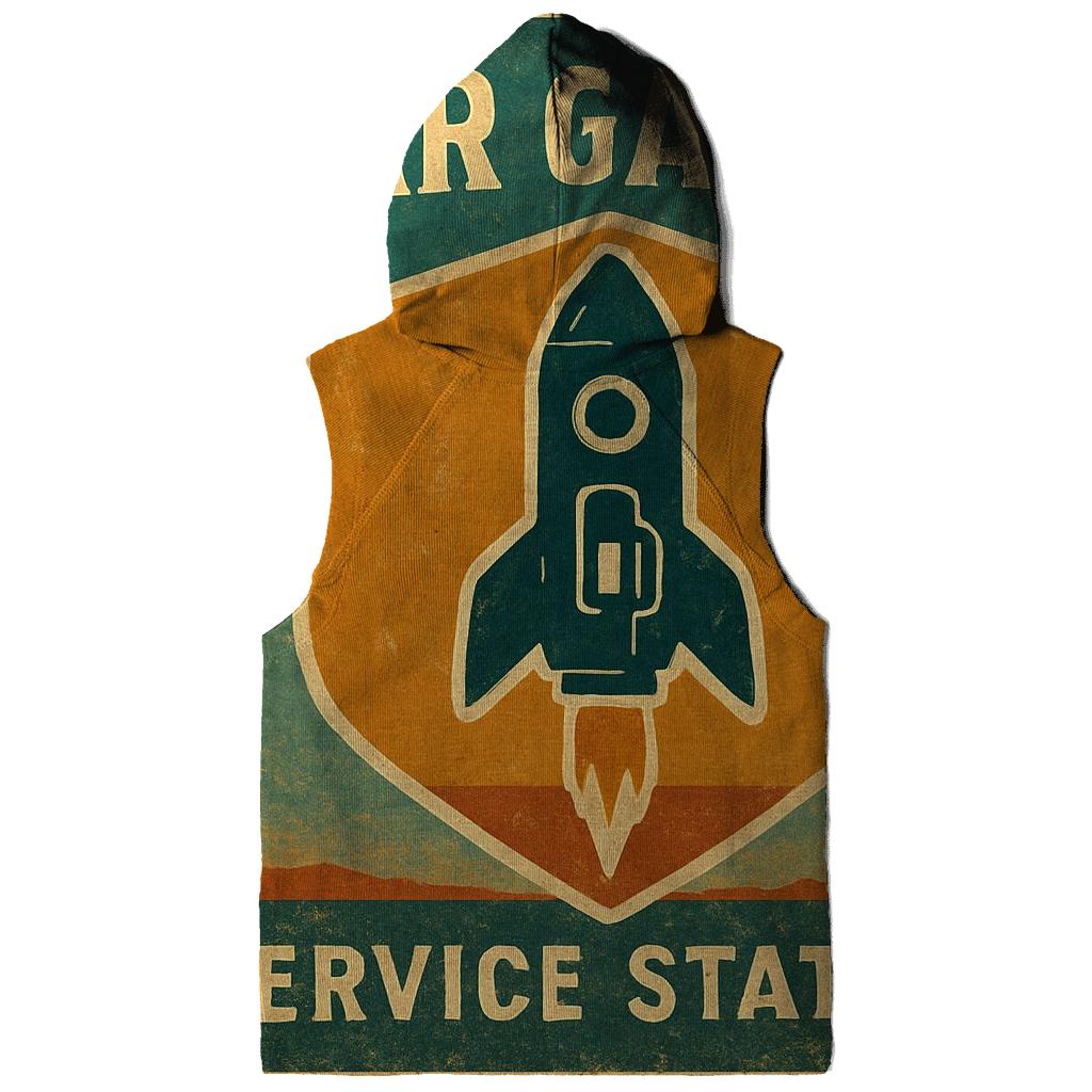 Weathered 1970s Stargazer Service Station Sign hoodie designs