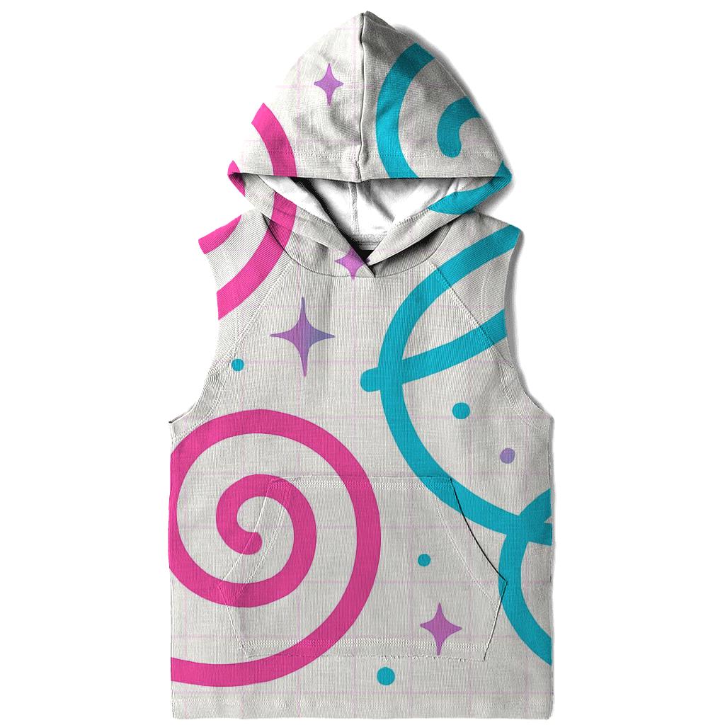 Roller Rink Neon Swirl graphic hoodies