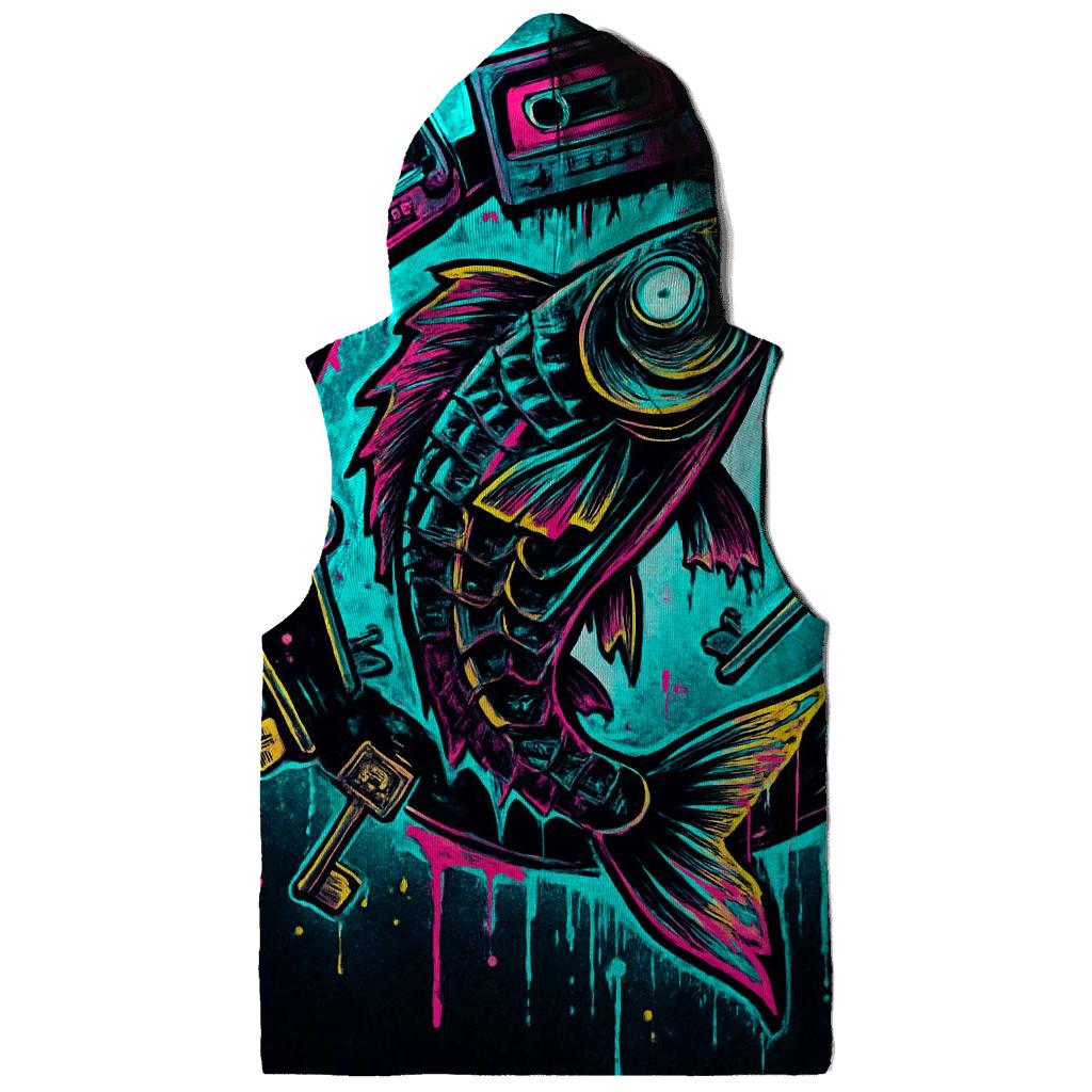 Clockwork Koi In The Neon Thriftstorm graphic hoodies