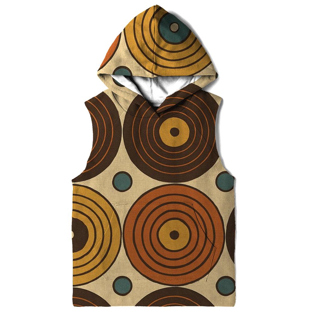 Vinyl Record Ripple Grid heavyweight hoodies