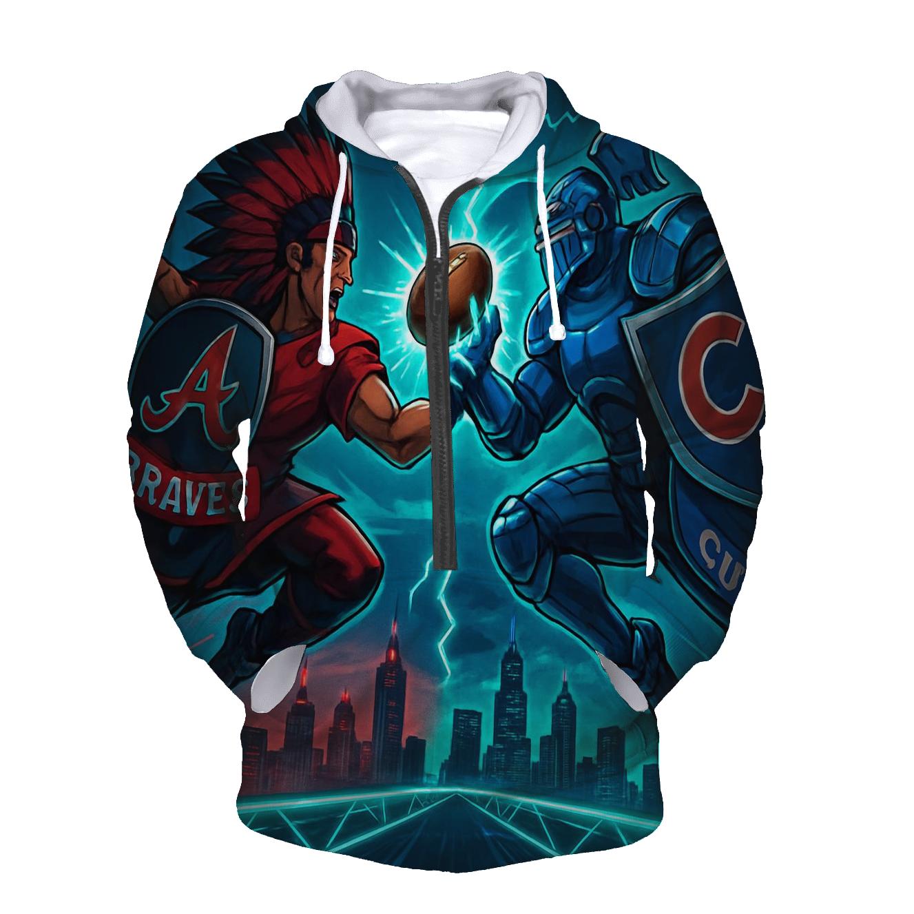 Skybridge Clash Braves Versus Cubs Gridiron lightweight hoodies