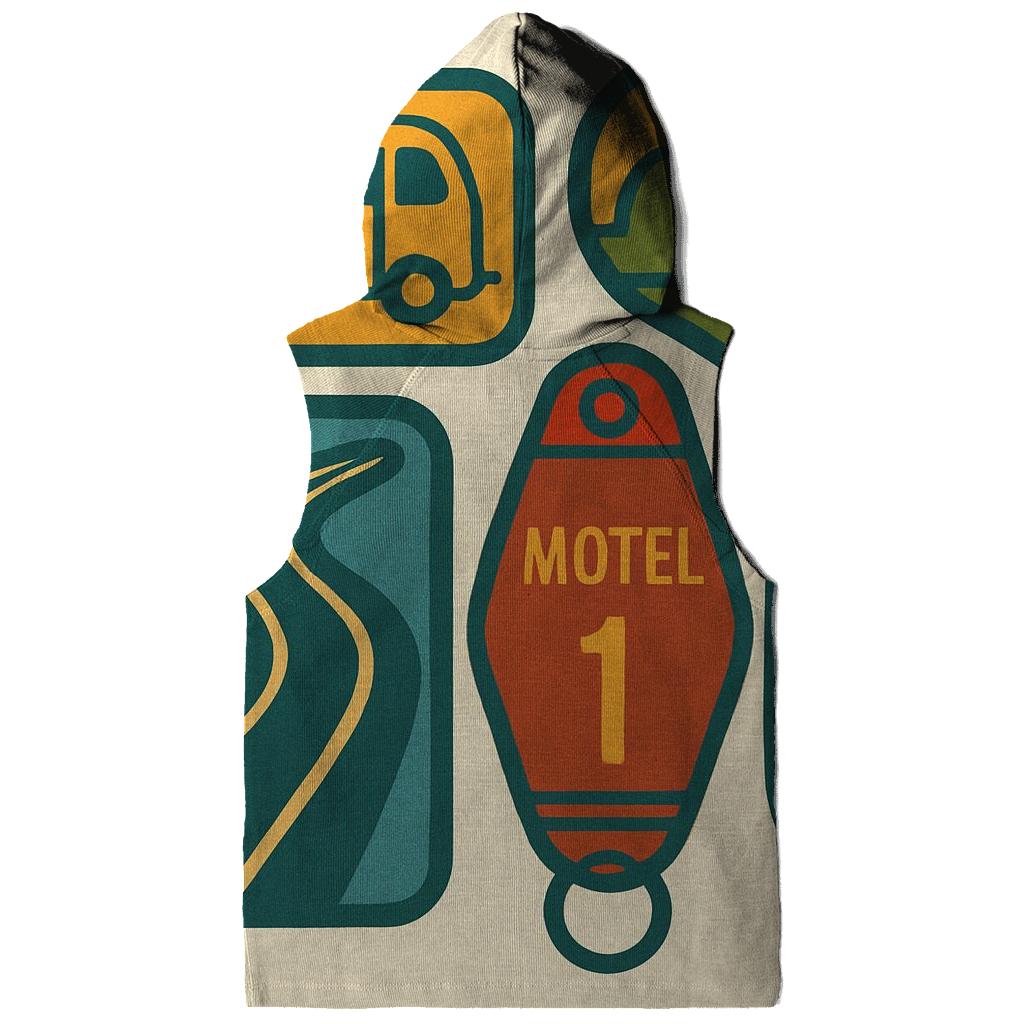 Groovy Road Trip Badge Collage hoodie styles