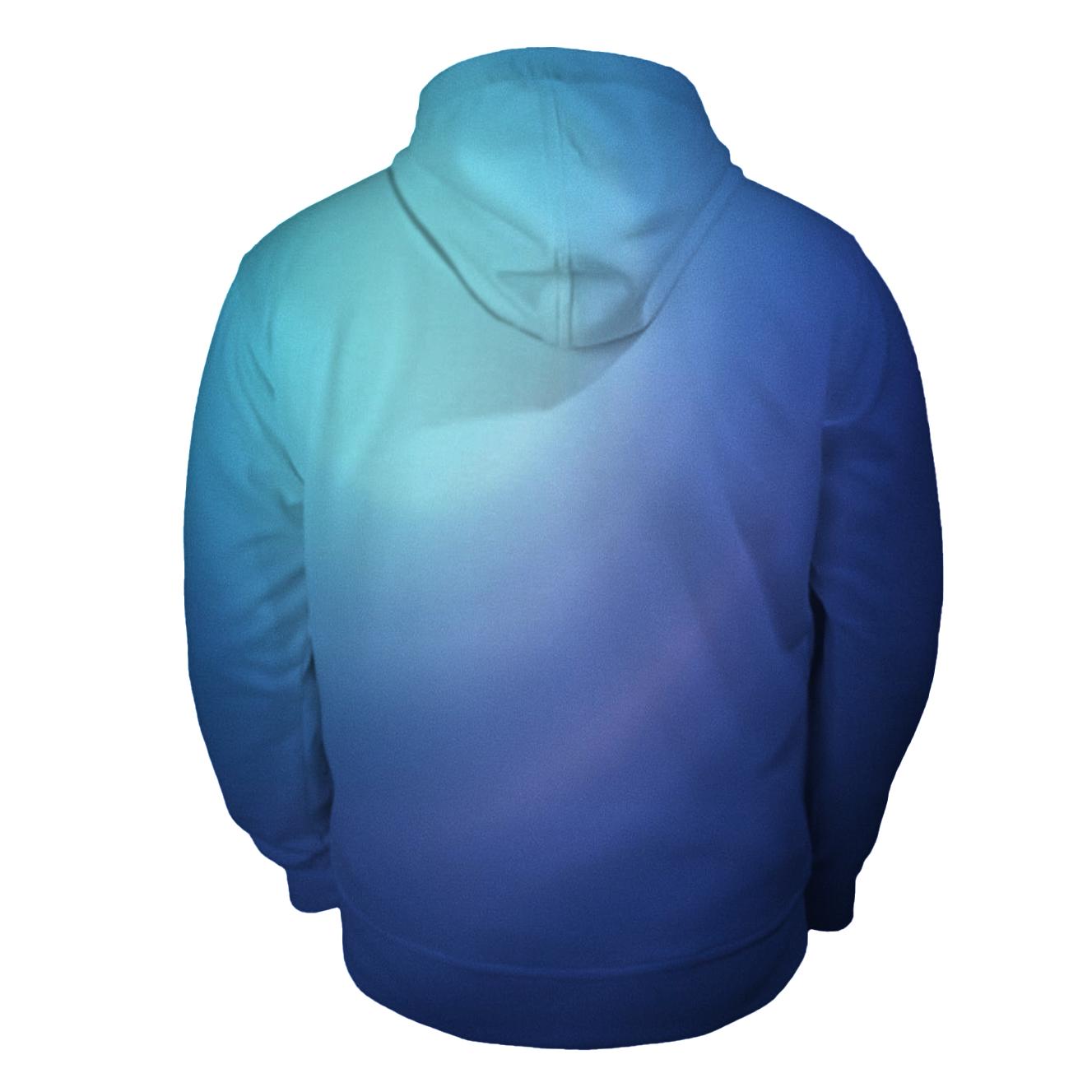Polar Halo Drift Gradient zip-up hoodies