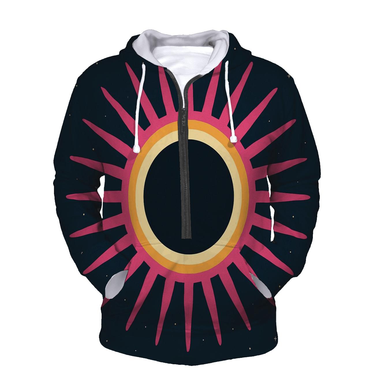 Eclipse Corona Petal Array premium hoodies