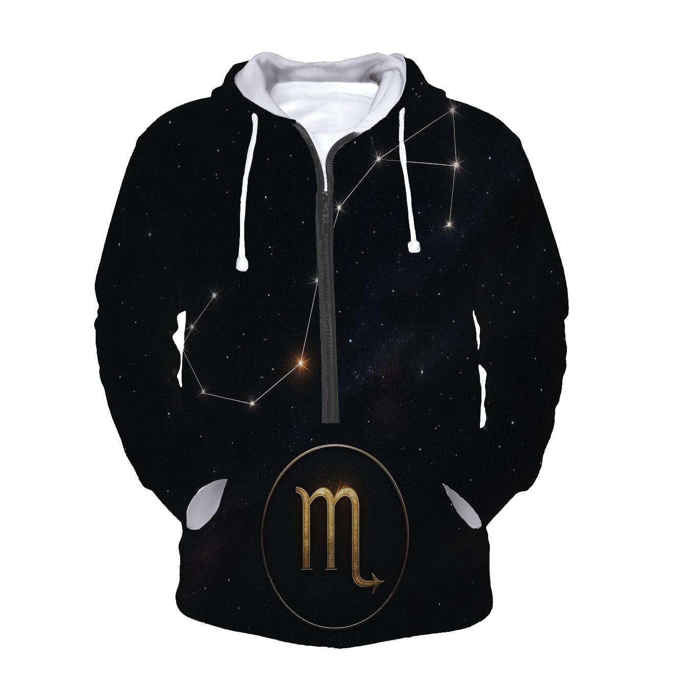 Scorpio Eclipse Constellation Sigil lightweight hoodies