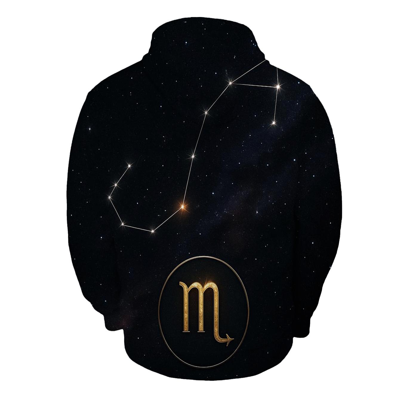 Scorpio Eclipse Constellation Sigil lightweight hoodies