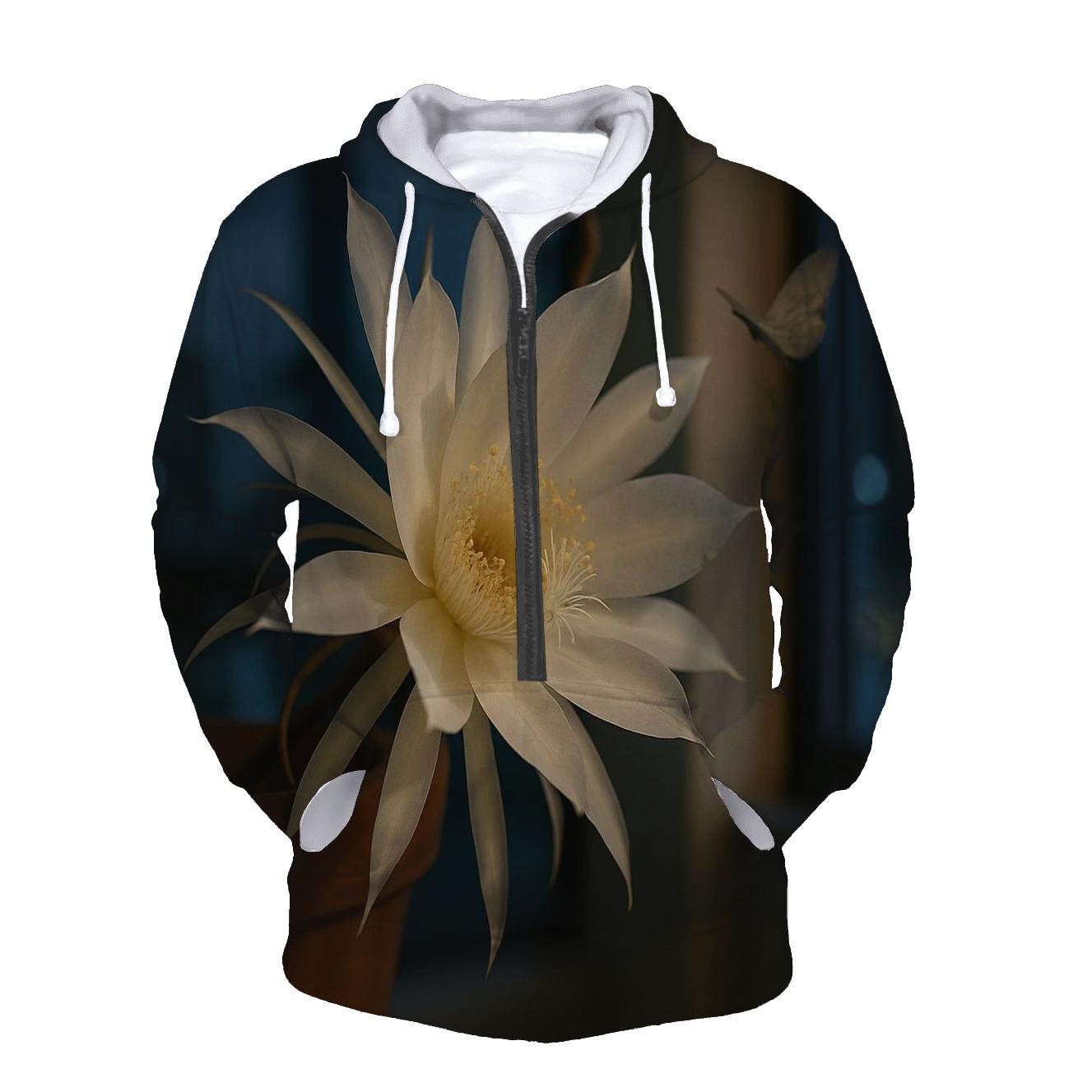 Night Blooming Cereus On A City Windowsill hoodie styles