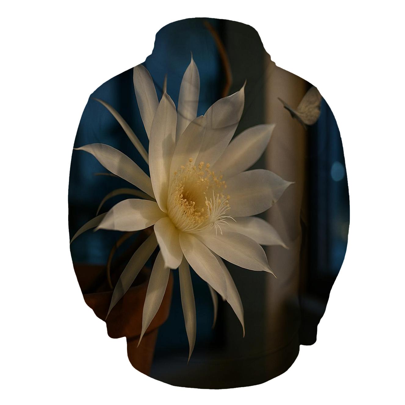 Night Blooming Cereus On A City Windowsill hoodie styles