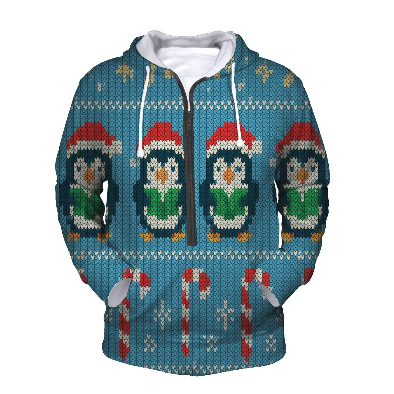 Christmas Carol Penguin March Design pullover hoodies