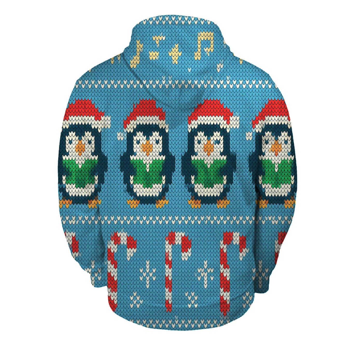 Christmas Carol Penguin March Design pullover hoodies