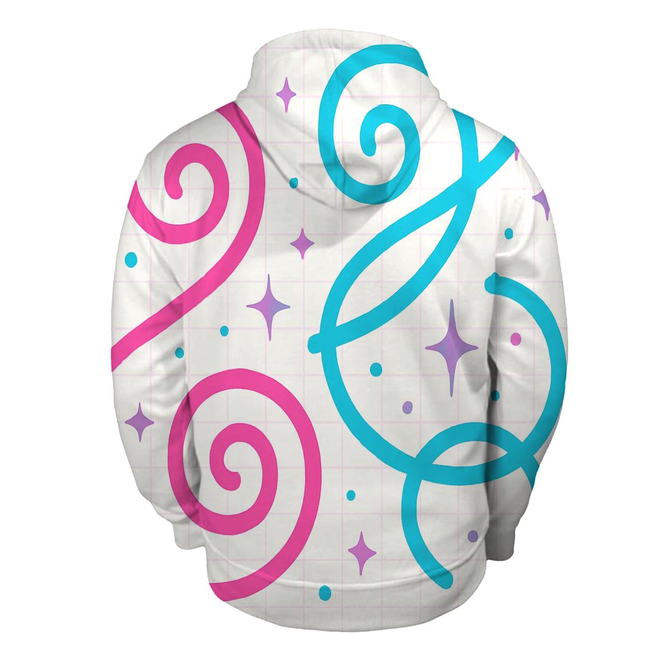 Roller Rink Neon Swirl hoodie styles